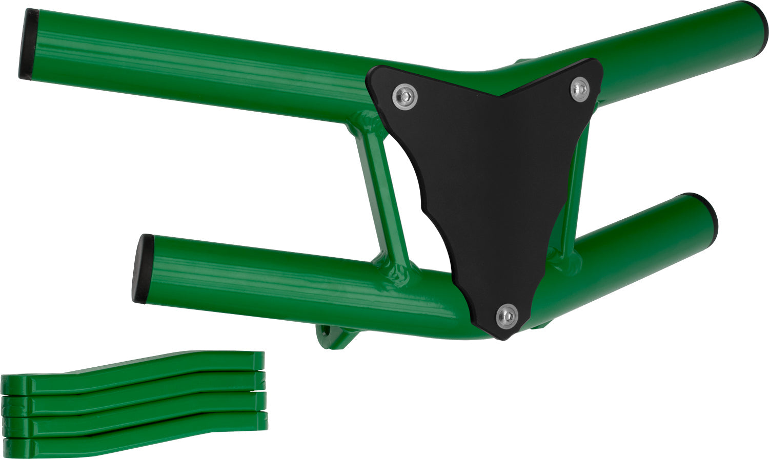 Crosspro - Front Bumper Waspe Lite For Yamaha YFM 350 Raptor-Green Tube / Black Plate