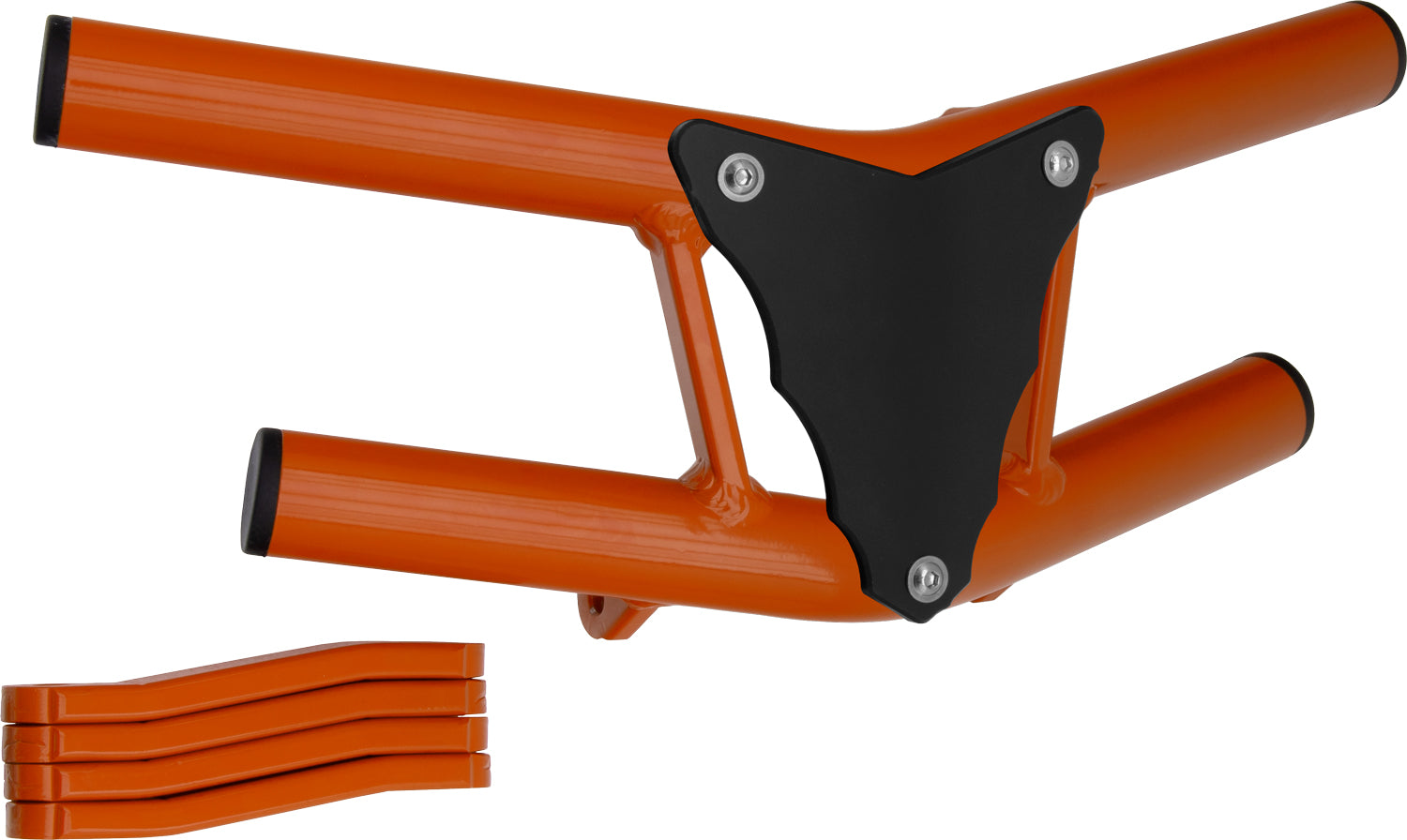 Crosspro - Front Bumper Waspe Lite For Can Am (BRP) DS 250-Orange Tube / Black Plate