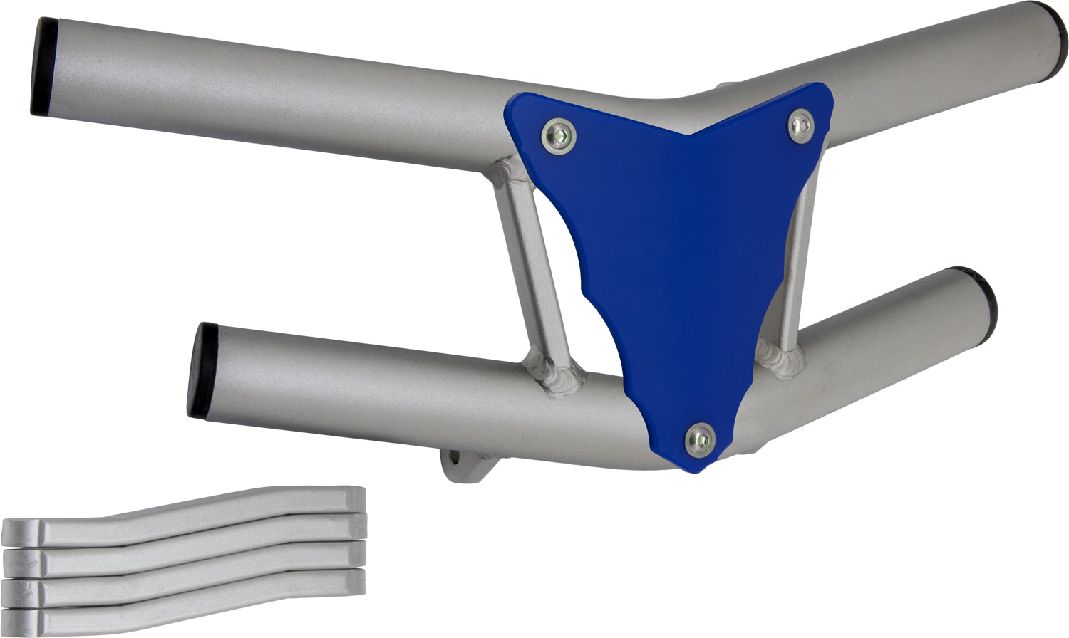 Crosspro - Front Bumper Waspe Lite For 450 XC (ATV), 525 XC (ATV), KTM 450 SX (ATV), 505 SX (ATV)-Ice Polish Tube / Blue Plate