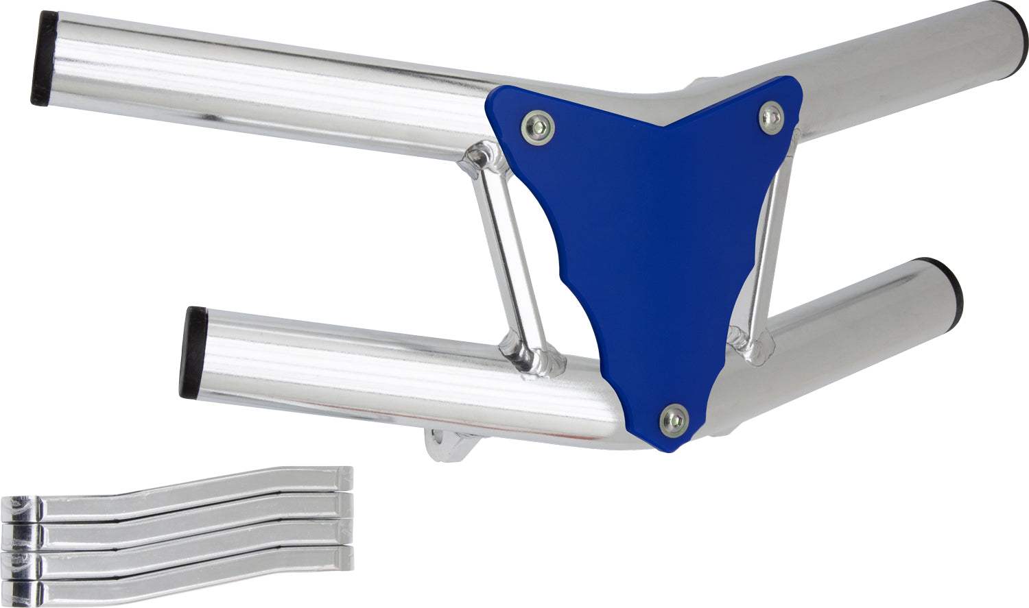 Crosspro - Front Bumper Waspe Lite For Polaris Outlaw 525-Polish Tubo / Blue Plate