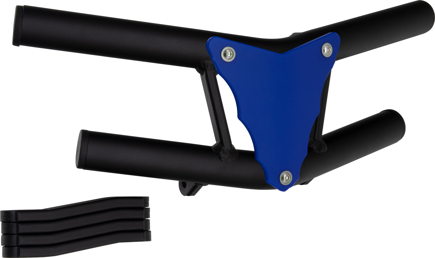 Crosspro - Front Bumper Waspe Lite For 450 XC (ATV), 525 XC (ATV), KTM 450 SX (ATV), 505 SX (ATV)-Textured Black Tube / Blue Plate