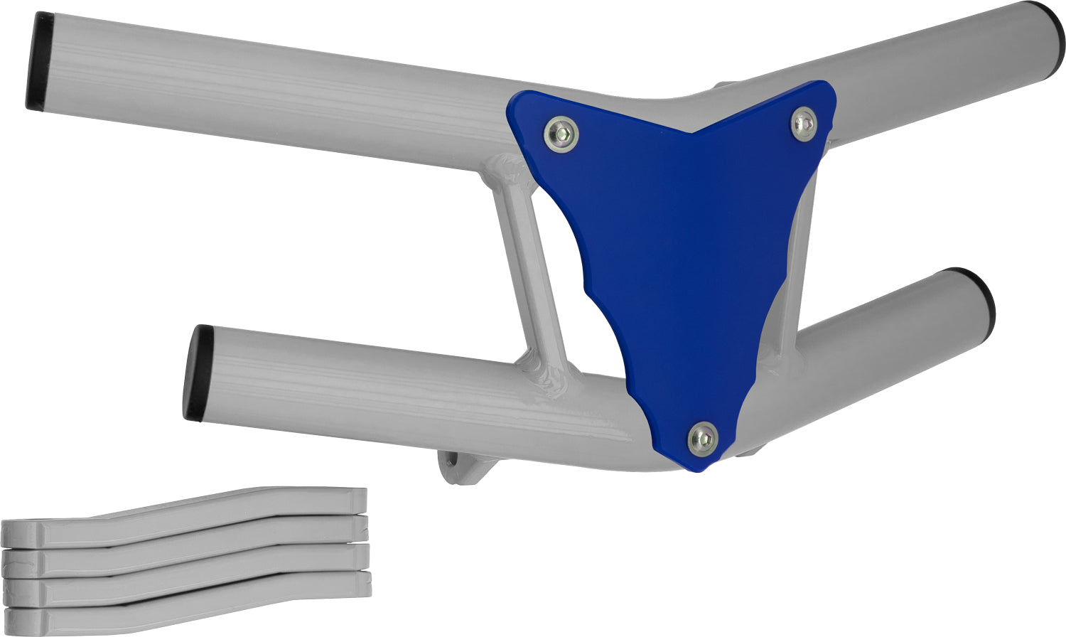 Crosspro - Front Bumper Waspe Lite For 450 XC (ATV), 525 XC (ATV), KTM 450 SX (ATV), 505 SX (ATV)-White Tube / Blue Plate