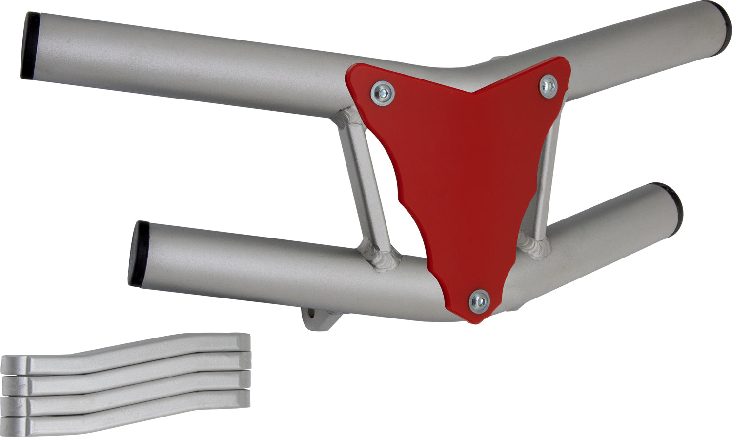 Crosspro - Front Bumper Waspe Lite For 450 XC (ATV), 525 XC (ATV), KTM 450 SX (ATV), 505 SX (ATV)-Ice Polish Tube / Red Plate