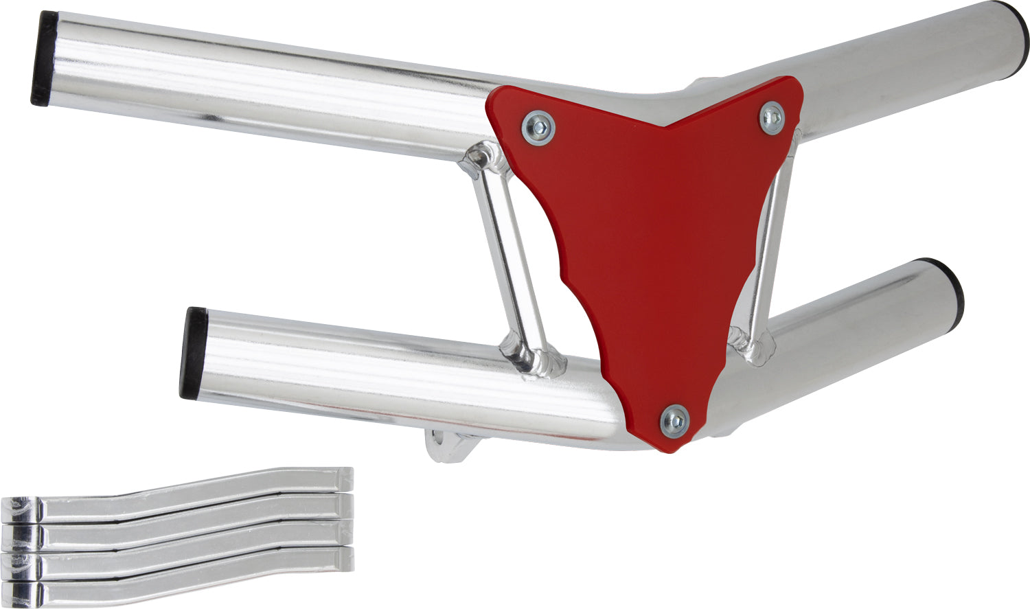 Crosspro - Front Bumper Waspe Lite For 450 XC (ATV), 525 XC (ATV), KTM 450 SX (ATV), 505 SX (ATV)-Polish Tubo / Red Plate