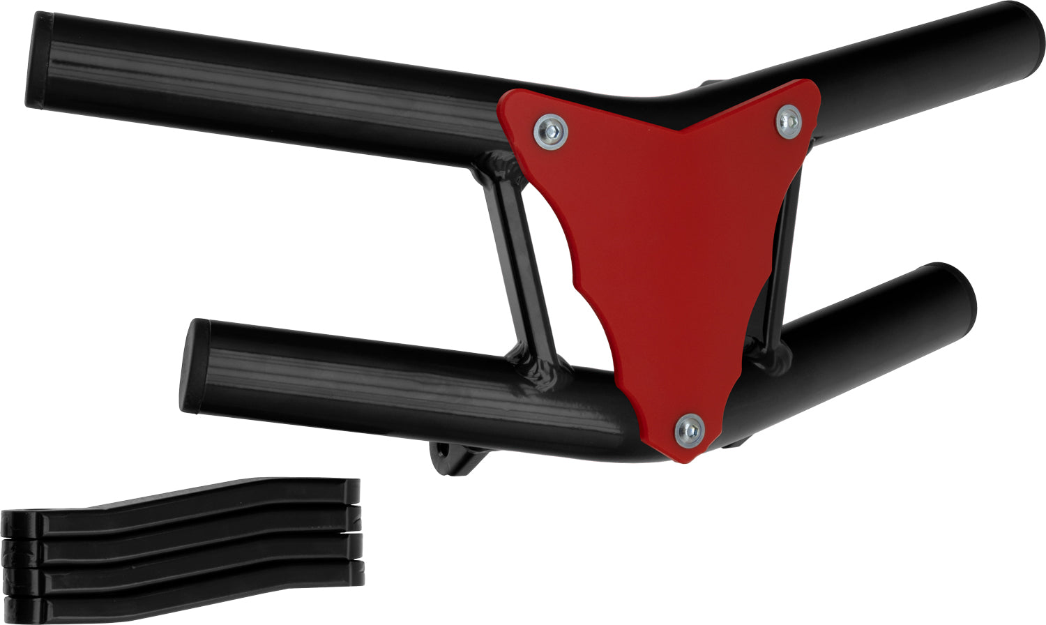 Crosspro - Front Bumper Waspe Lite For 450 XC (ATV), 525 XC (ATV), KTM 450 SX (ATV), 505 SX (ATV)-Black Tube / Red Plate