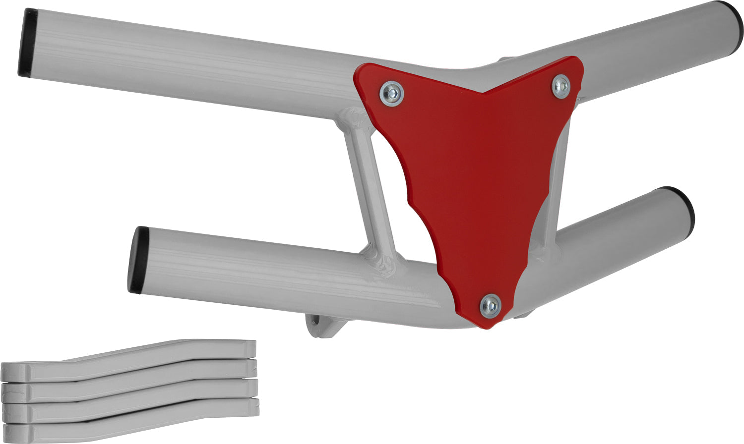 Crosspro - Front Bumper Waspe Lite For Yamaha YFZ 450-White Tube / Red Plate