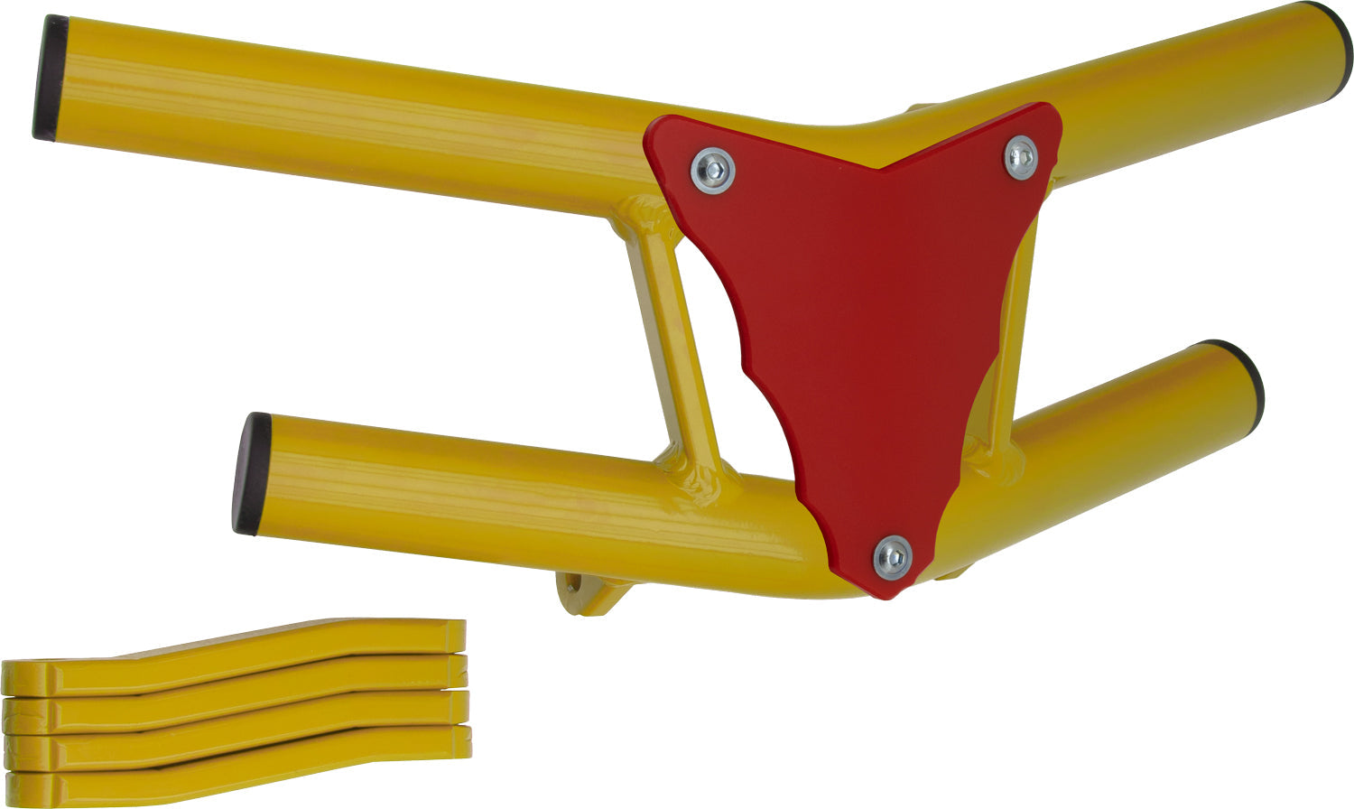 Crosspro - Front Bumper Waspe Lite For Can Am (BRP) DS 450-Yellow Tube / Red Plate