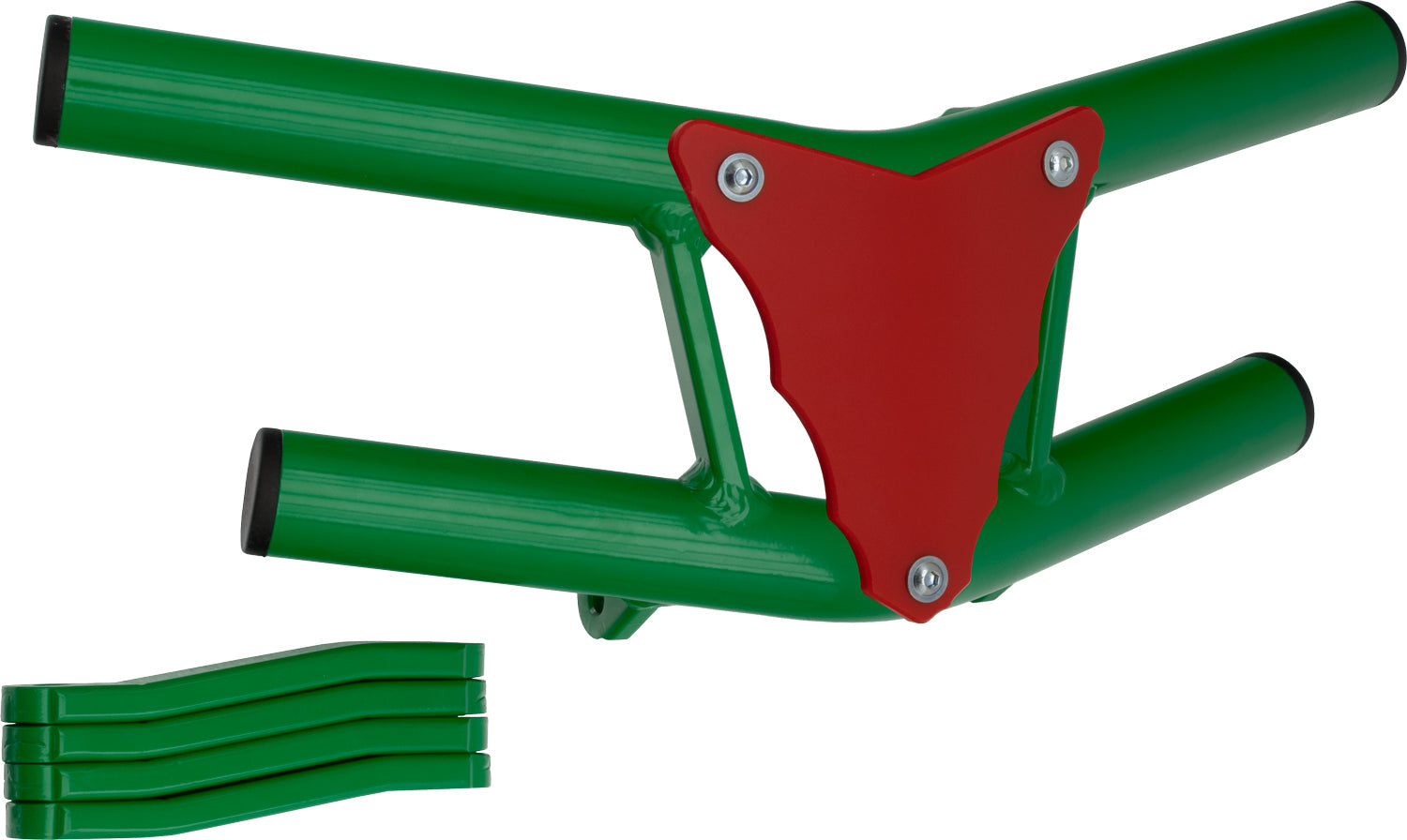 Crosspro - Front Bumper Waspe Lite For 450 XC (ATV), 525 XC (ATV), KTM 450 SX (ATV), 505 SX (ATV)-Green Tube / Red Plate