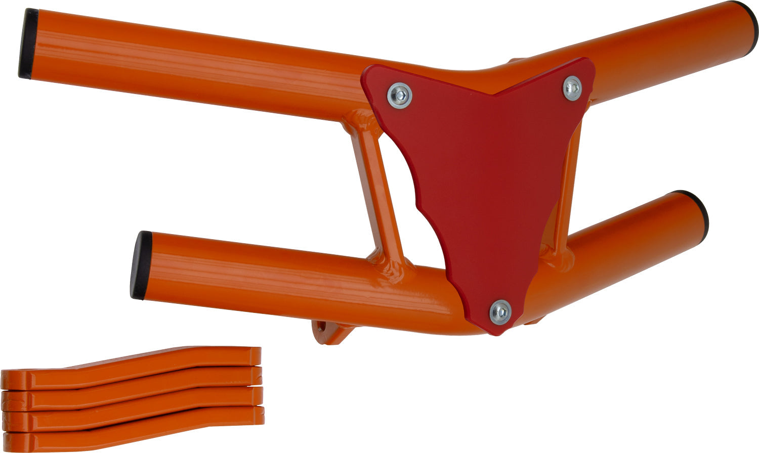 Crosspro - Front Bumper Waspe Lite For Suzuki LT-R 450-Orange Tube / Red Plate