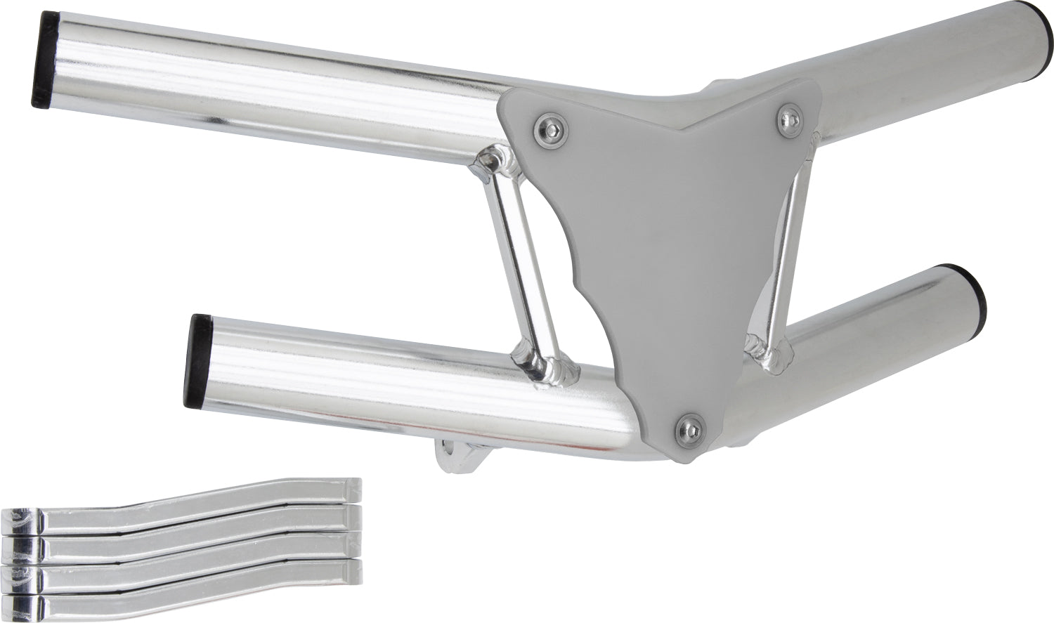 Crosspro - Front Bumper Waspe Lite For Polaris Predator 500-Polish Tubo / White Plate