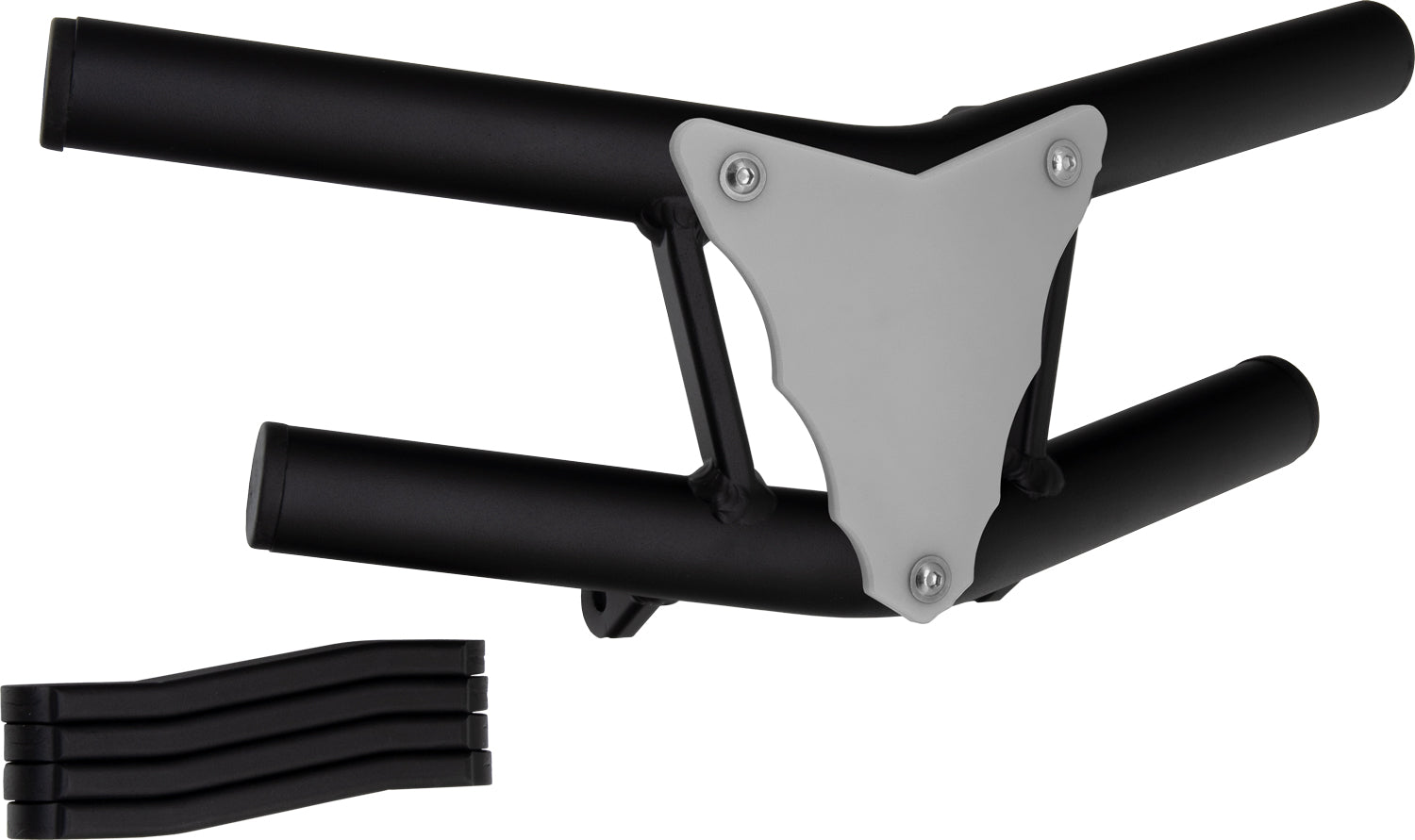Crosspro - Front Bumper Waspe Lite For Adly Herkules 500 S-Textured Black Tube / White Plate