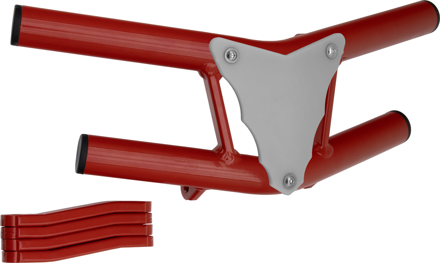Crosspro - Front Bumper Waspe Lite For 450 XC (ATV), 525 XC (ATV), KTM 450 SX (ATV), 505 SX (ATV)-Red Tube / White Plate
