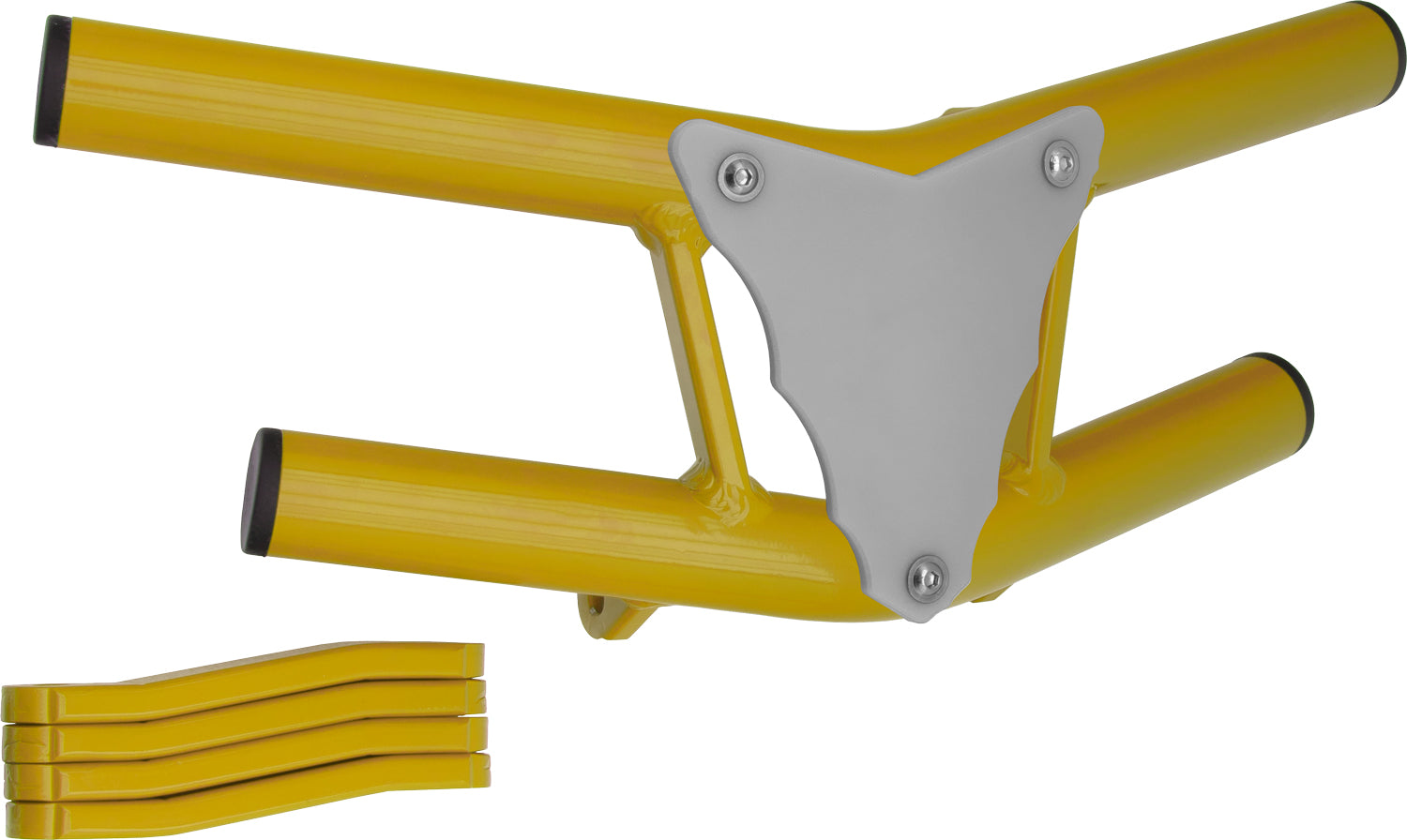 Crosspro - Front Bumper Waspe Lite For Yamaha YFM 350 Raptor-Yellow Tube / White Plate