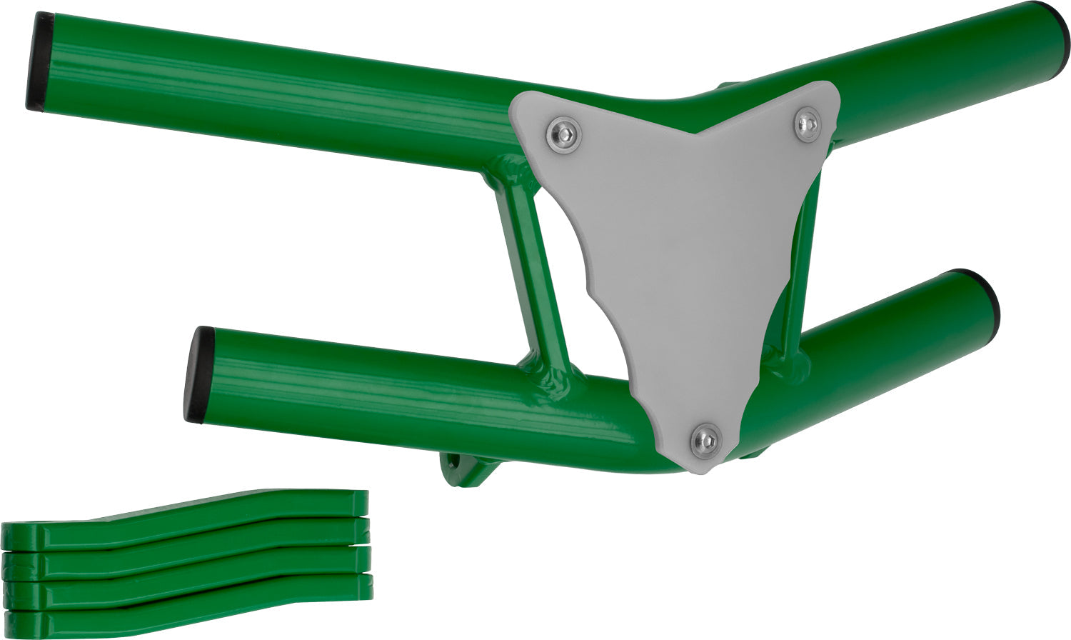Crosspro - Front Bumper Waspe Lite For Suzuki LT-R 450-Green Tube / White Plate