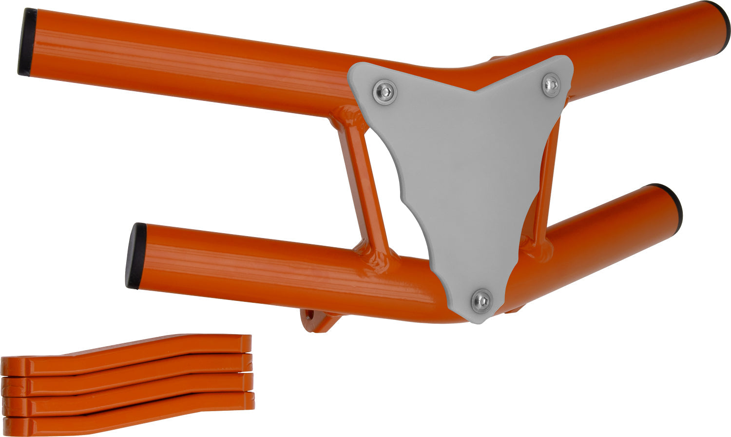 Crosspro - Front Bumper Waspe Lite For 450 XC (ATV), 525 XC (ATV), KTM 450 SX (ATV), 505 SX (ATV)-Orange Tube / White Plate