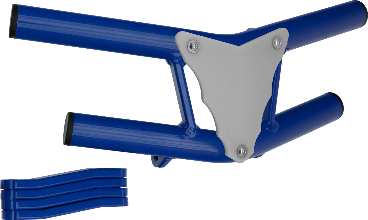 Crosspro - Front Bumper Waspe Lite For 450 XC (ATV), 525 XC (ATV), KTM 450 SX (ATV), 505 SX (ATV)-Blue Tube / White Plate