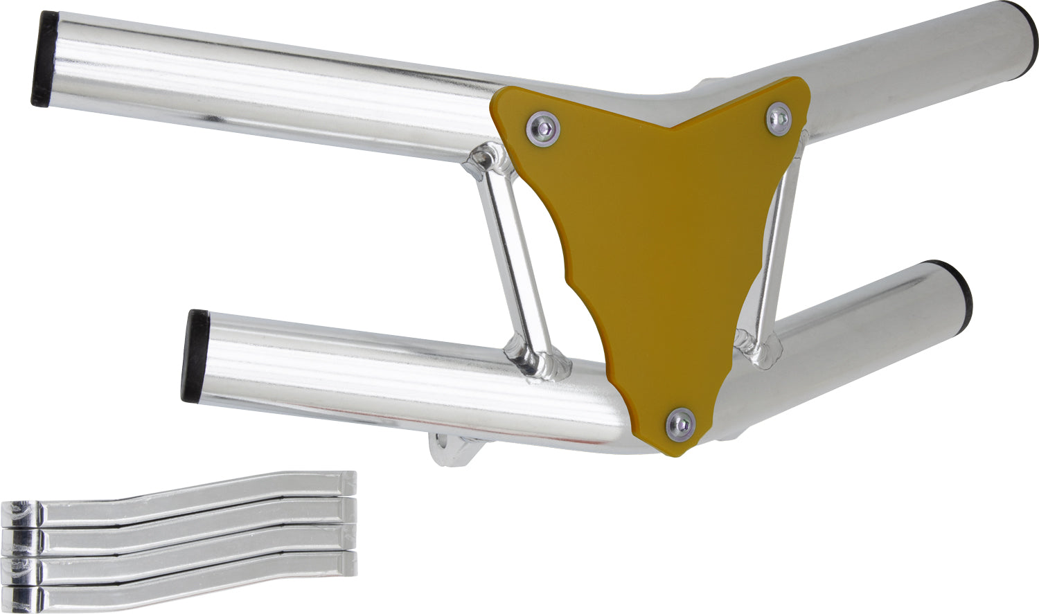 Crosspro - Front Bumper Waspe Lite For Polaris Outlaw 500-Polish Tubo / Yellow Plate