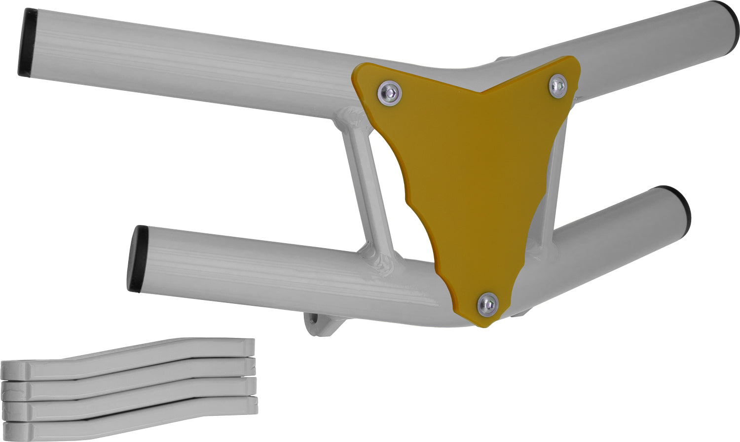 Crosspro - Front Bumper Waspe Lite For 450 XC (ATV), 525 XC (ATV), KTM 450 SX (ATV), 505 SX (ATV)-White Tube / Yellow Plate