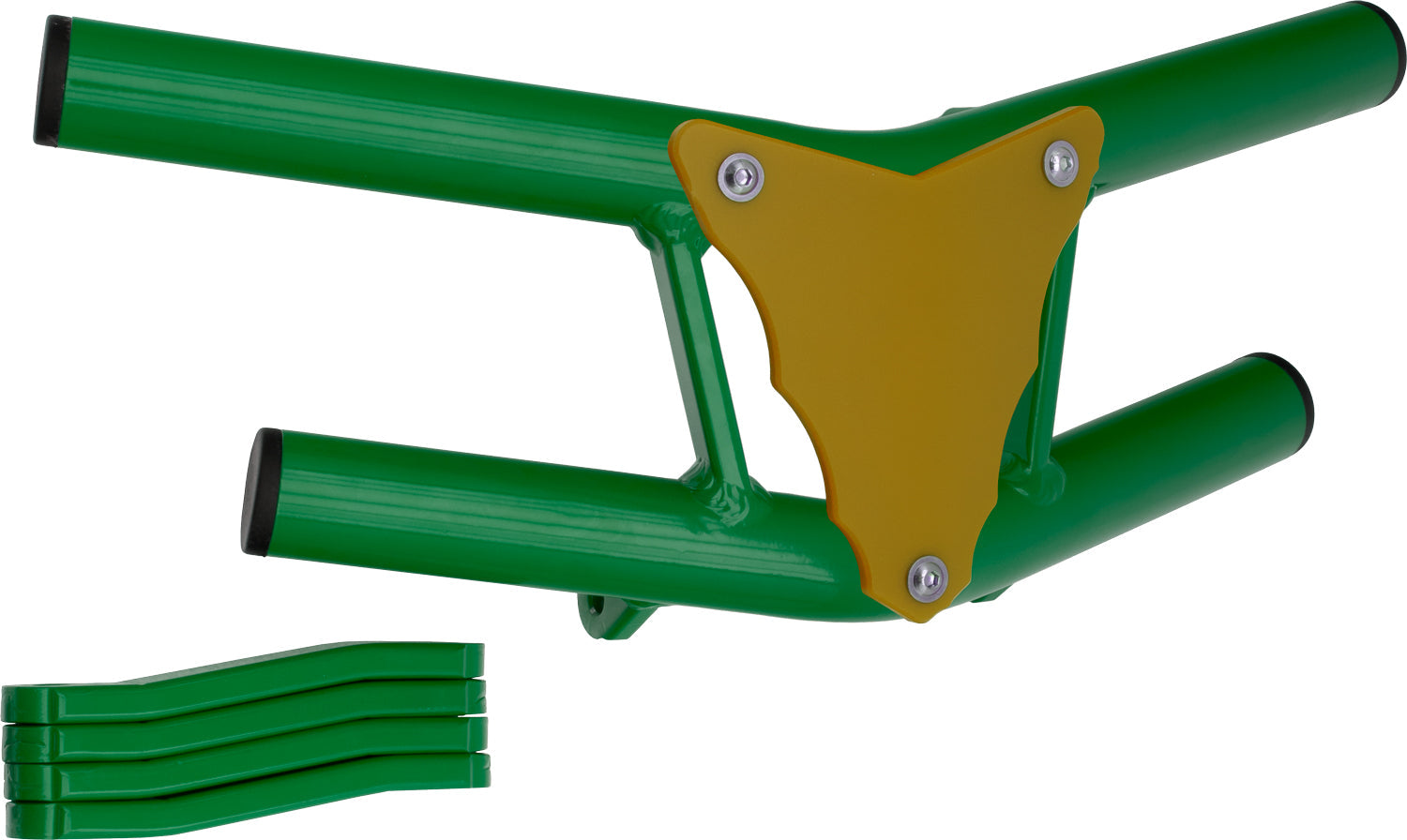 Crosspro - Front Bumper Waspe Lite For 450 XC (ATV), 525 XC (ATV), KTM 450 SX (ATV), 505 SX (ATV)-Green Tube / Yellow Plate