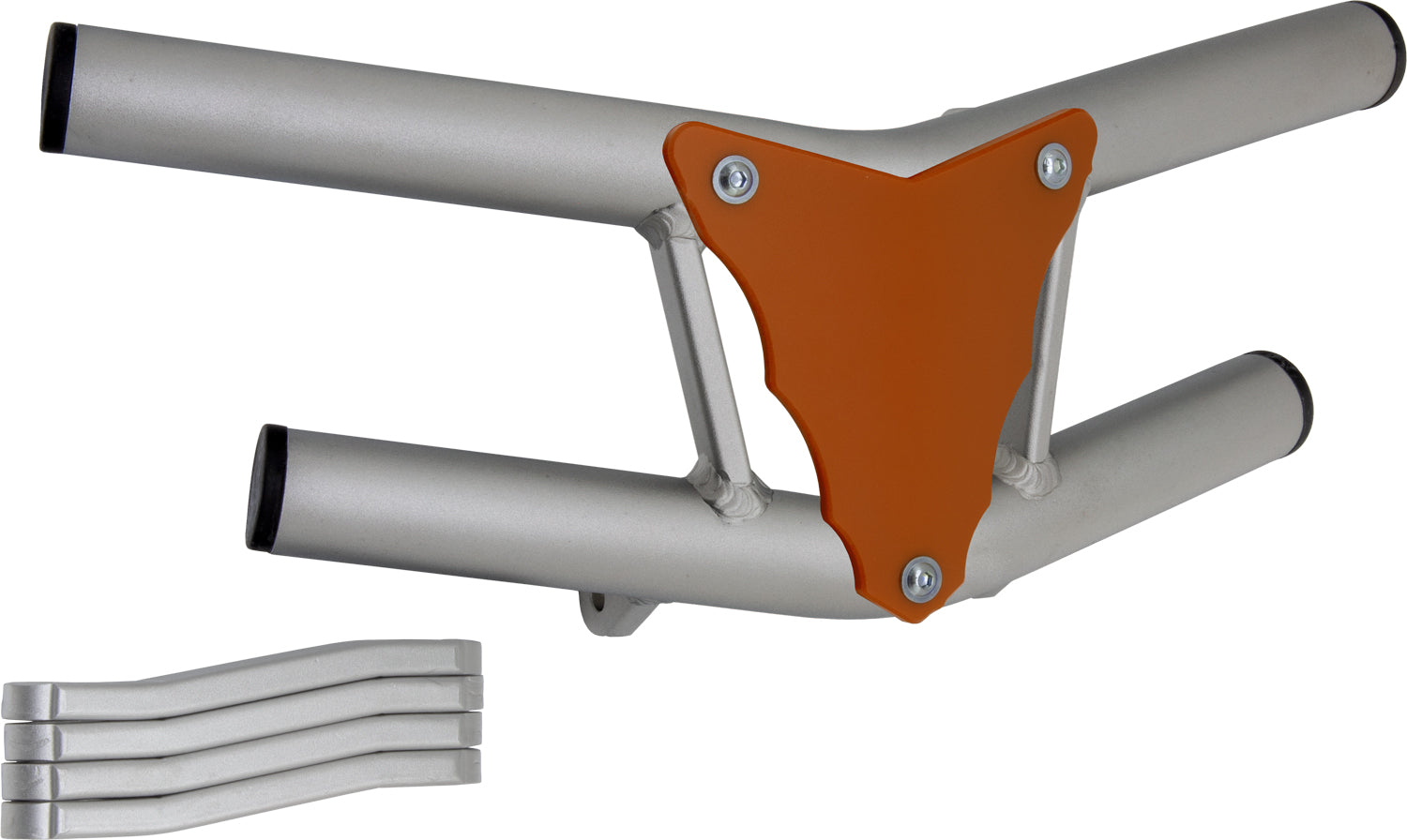 Crosspro - Front Bumper Waspe Lite For 450 XC (ATV), 525 XC (ATV), KTM 450 SX (ATV), 505 SX (ATV)-Ice Polish Tube / Orange Plate