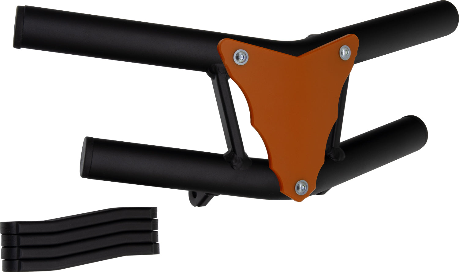 Crosspro - Front Bumper Waspe Lite For 450 XC (ATV), 525 XC (ATV), KTM 450 SX (ATV), 505 SX (ATV)-Textured Black Tube / Orange Plate