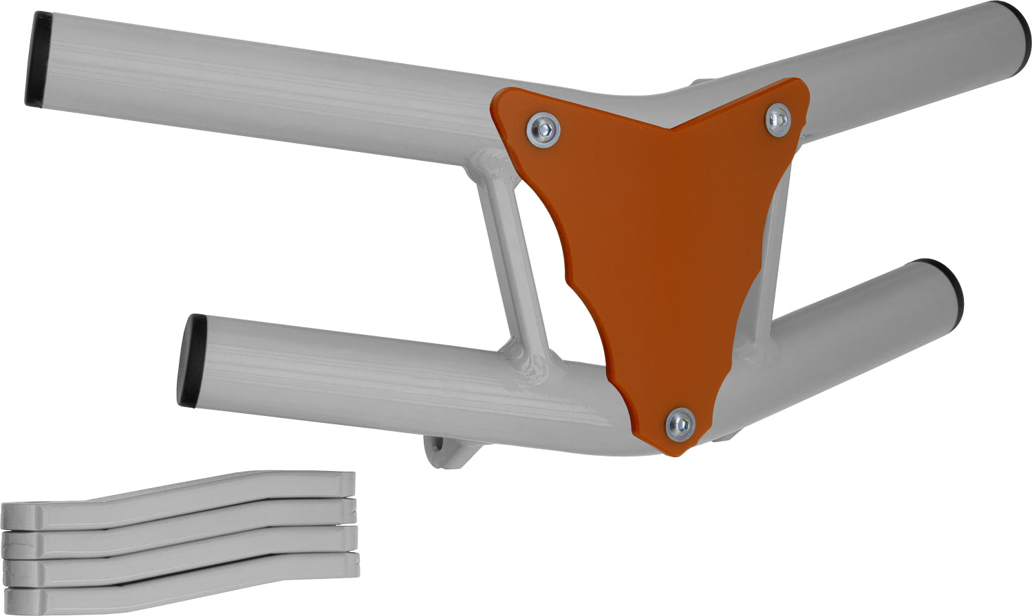 Crosspro - Front Bumper Waspe Lite For Yamaha YFM 250 Raptor-White Tube / Orange Plate