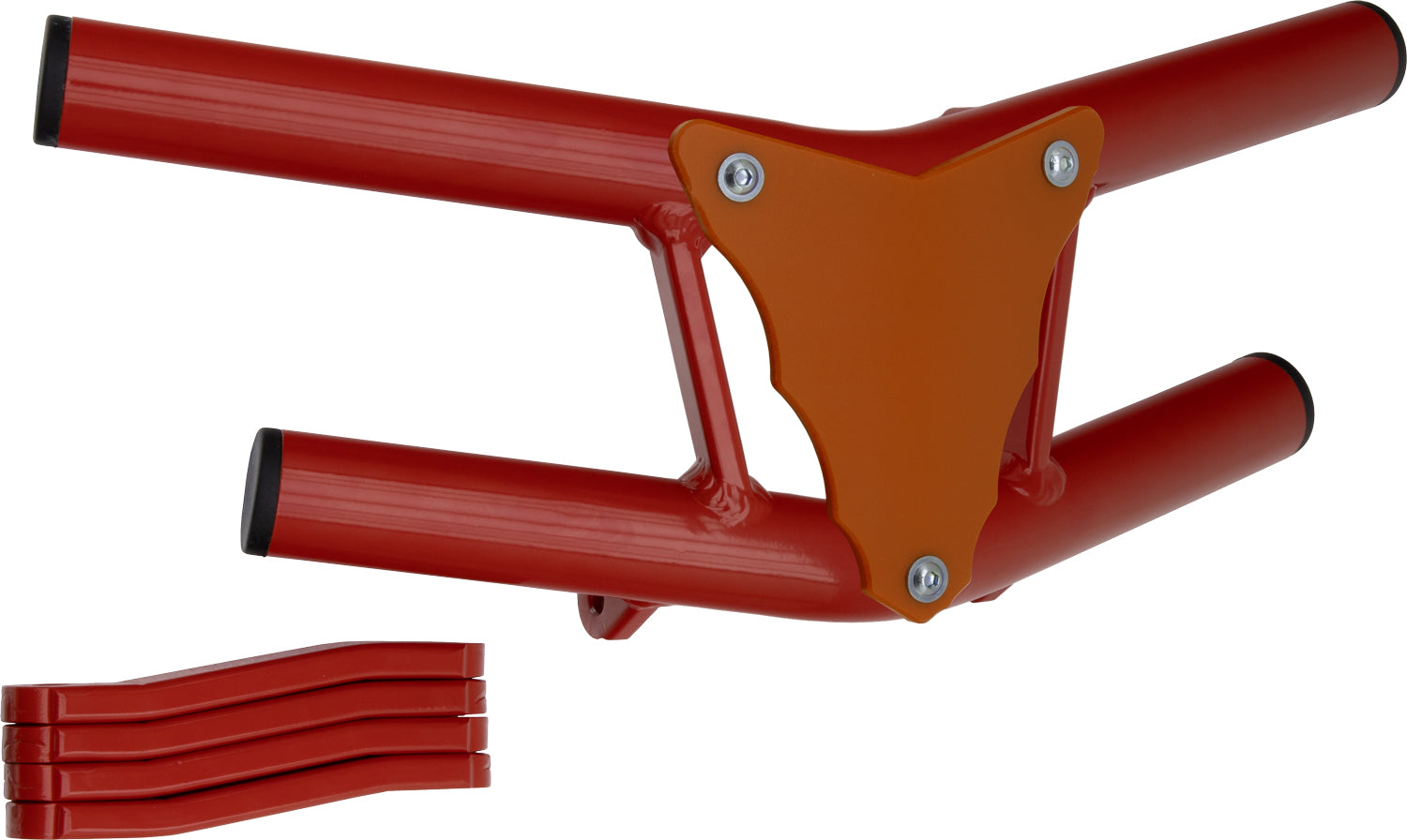 Crosspro - Front Bumper Waspe Lite For Adly Herkules 500 S-Red Tube / Orange Plate