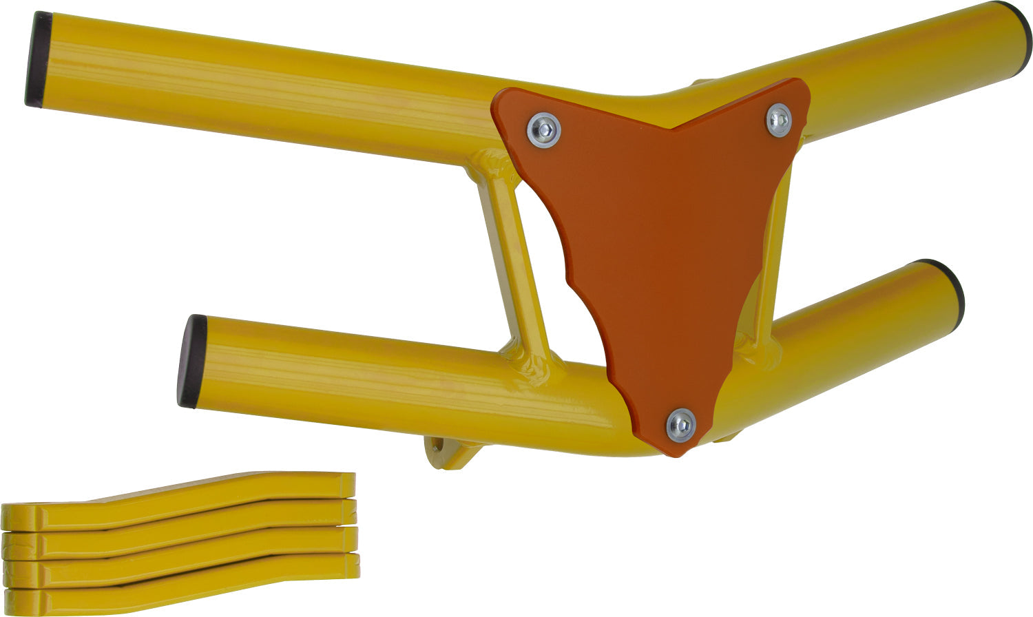 Crosspro - Front Bumper Waspe Lite For Polaris Outlaw 525-Yellow Tube / Orange Plate