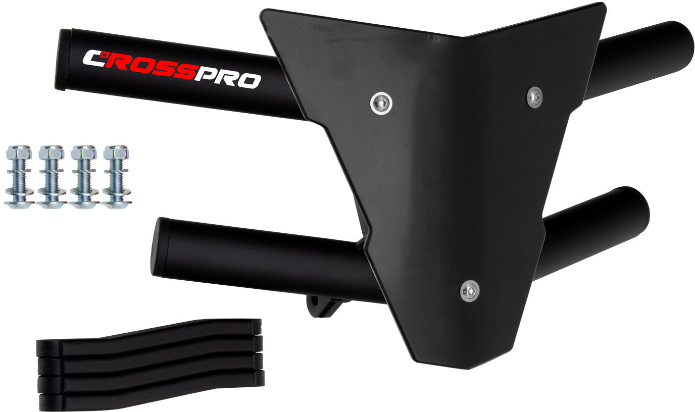 Crosspro - Front Bumper Waspe For Yamaha YFZ 450R-Textured Black Tube / Black Plate
