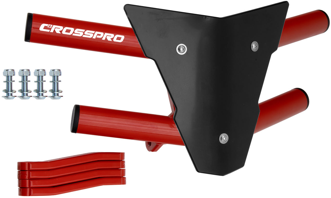 Crosspro - Front Bumper Waspe For Yamaha YFZ 450R-Red Tube / Black Plate