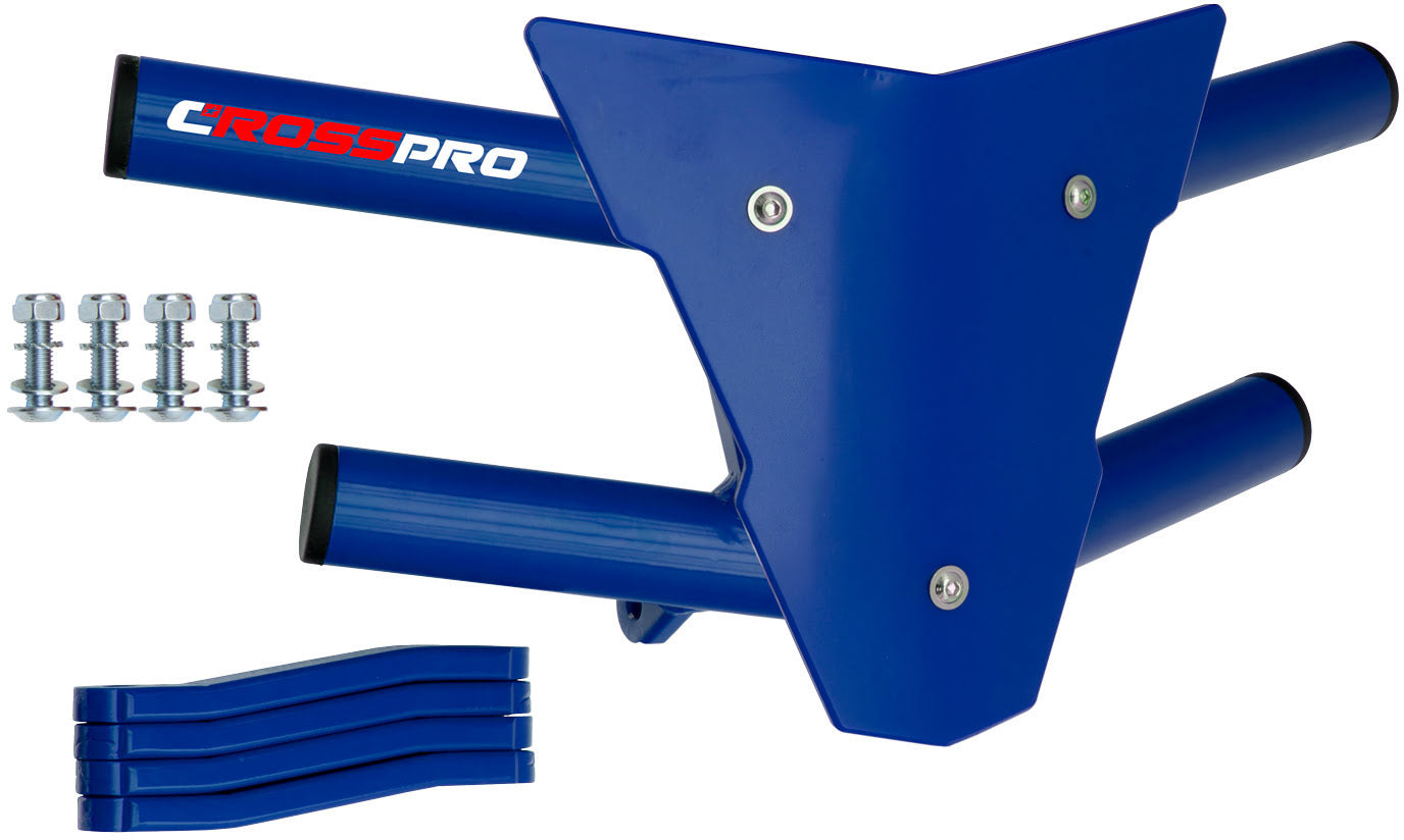 Crosspro - Front Bumper Waspe For Yamaha YFM 700 Raptor-Blue Tube / Blue Plate