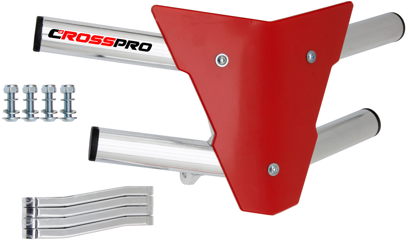 Crosspro - Front Bumper Waspe For Access SP 450-Polish Tubo / Red Plate