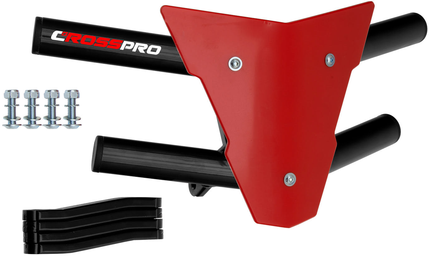 Crosspro - Front Bumper Waspe For Access SP 450-Black Tube / Red Plate