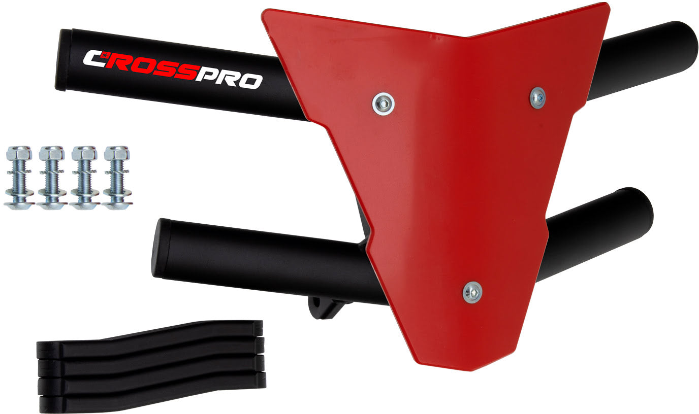 Crosspro - Front Bumper Waspe For SMC Ram 520-Textured Black Tube / Red Plate