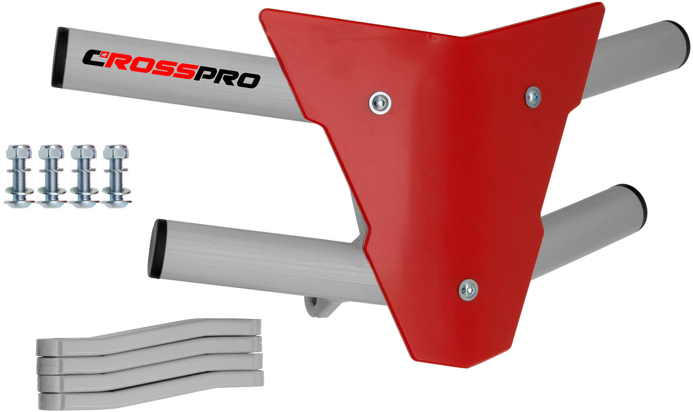 Crosspro - Front Bumper Waspe For Yamaha YFZ 450R-White Tube / Red Plate