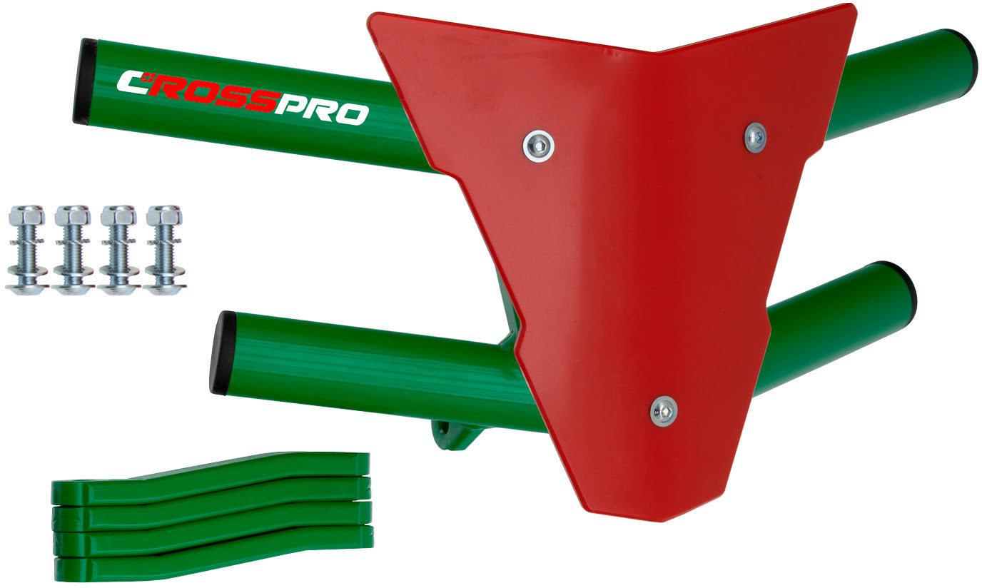 Crosspro - Front Bumper Waspe For SMC Ram 520-Green Tube / Red Plate