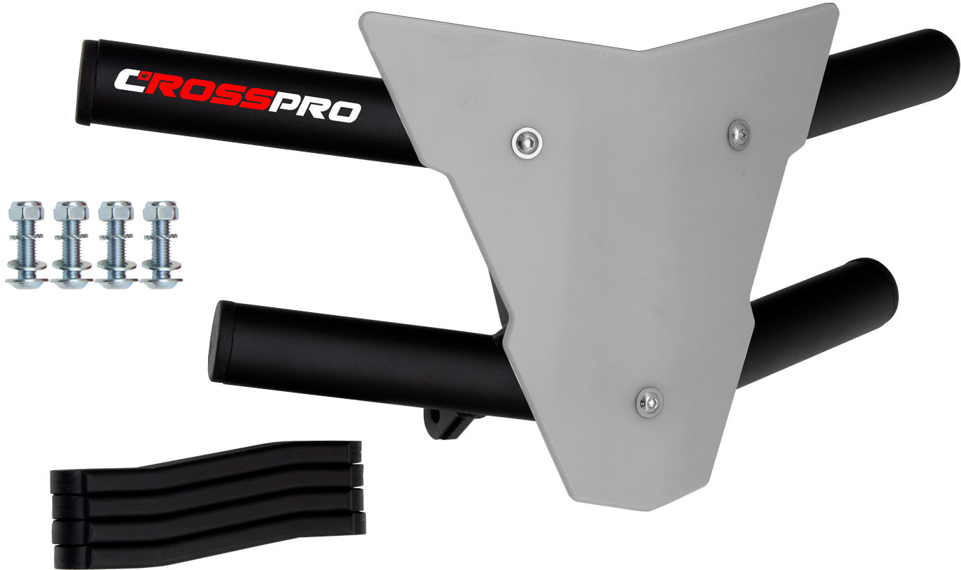 Crosspro - Front Bumper Waspe For Access SP 450-Textured Black Tube / White Plate