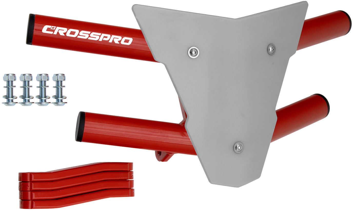 Crosspro - Front Bumper Waspe For Polaris Predator 500-Red Tube / White Plate