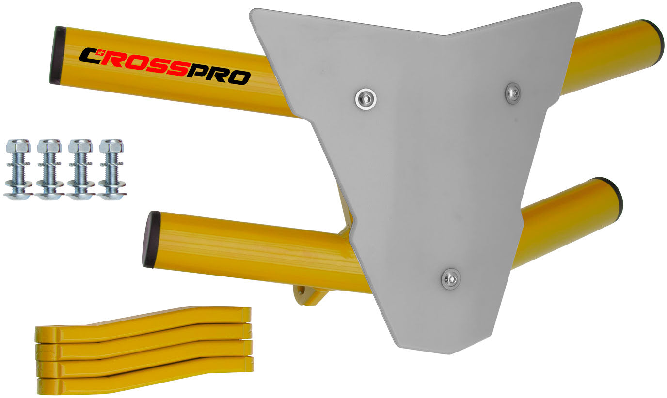 Crosspro - Front Bumper Waspe For SMC Ram 520-Yellow Tube / White Plate