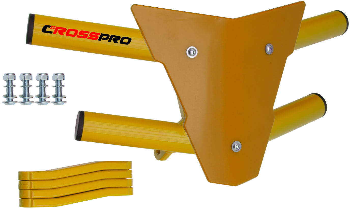 Crosspro - Front Bumper Waspe For Yamaha YFZ 450R-Yellow Tube / Yellow Plate