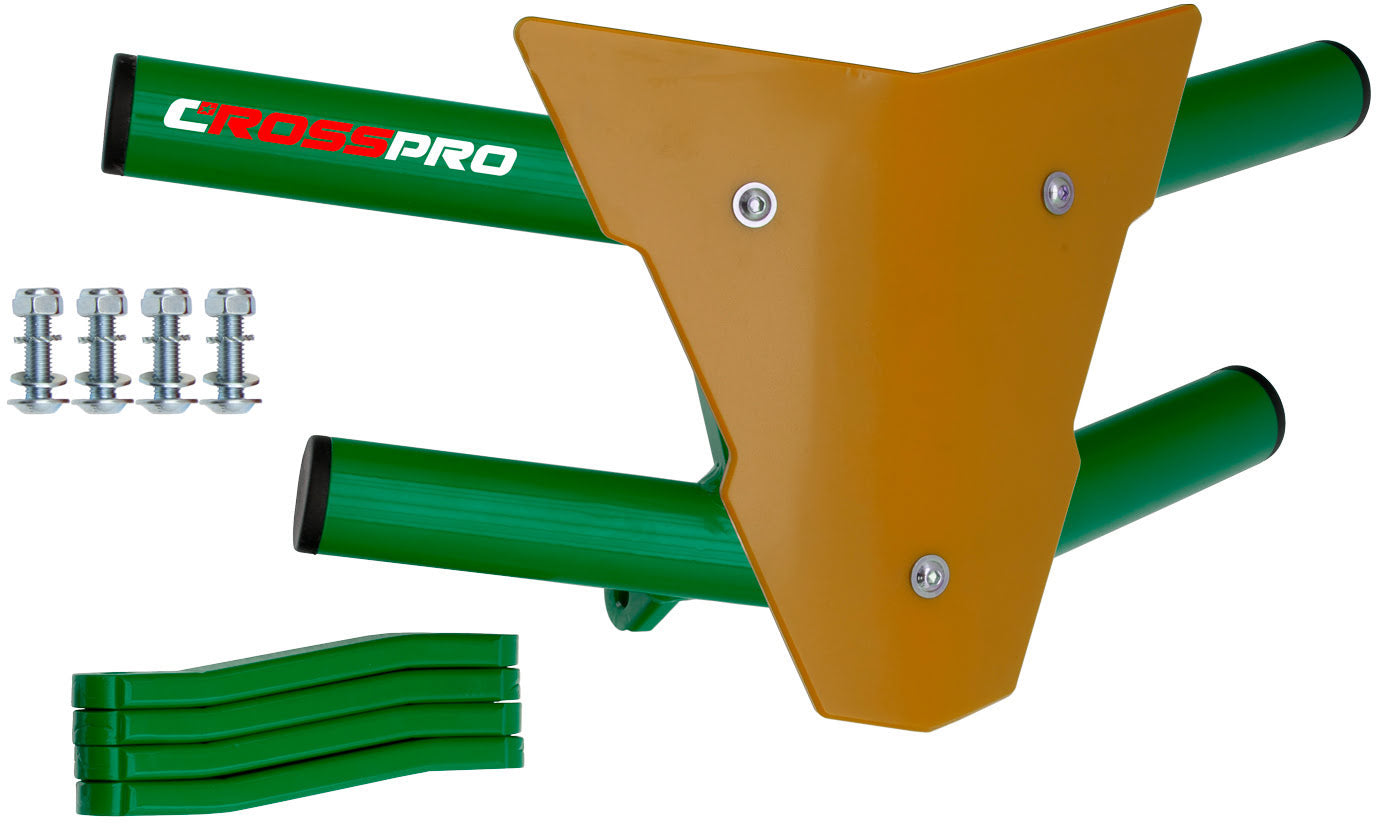 Crosspro - Front Bumper Waspe For Polaris Outlaw 500-Green Tube / Yellow Plate