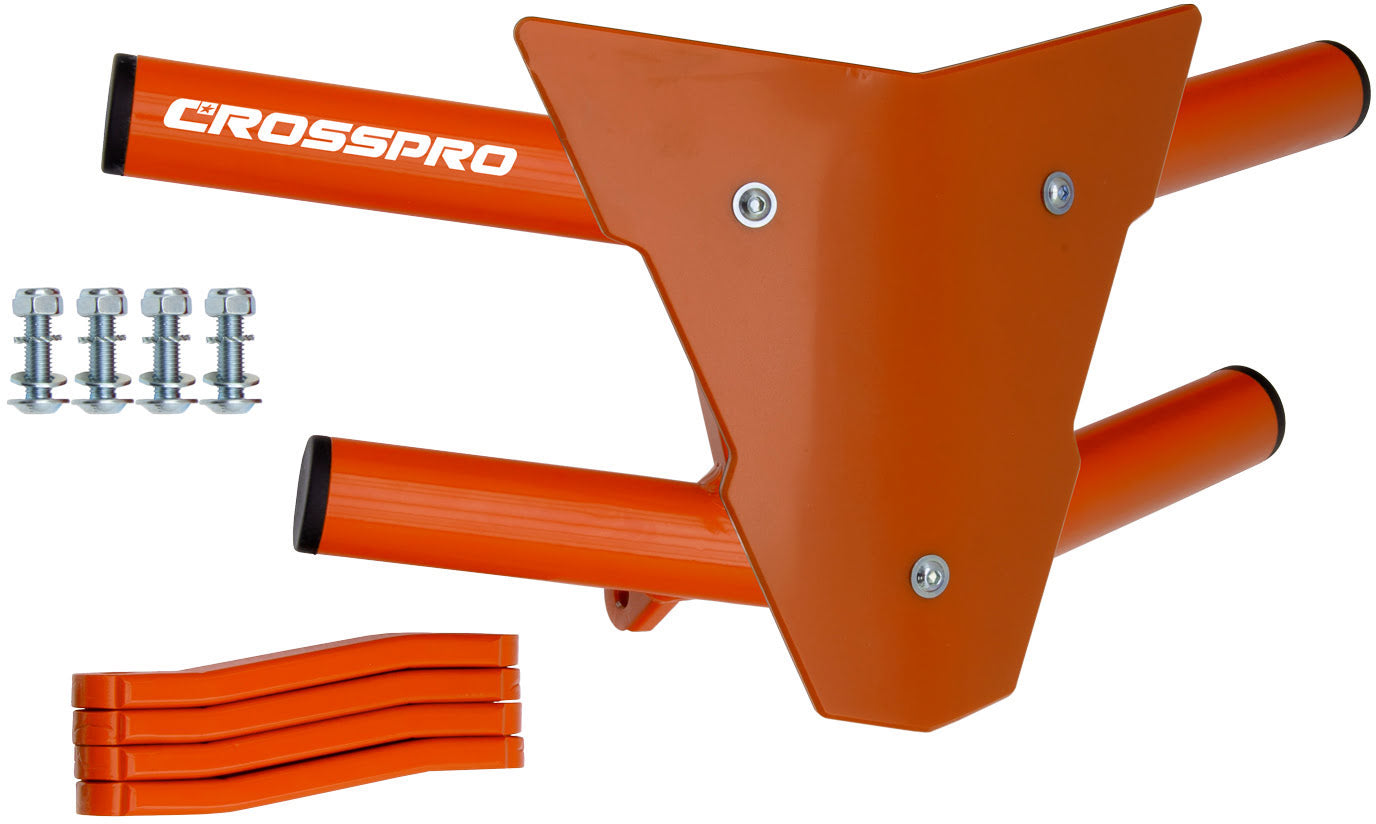 Crosspro - Front Bumper Waspe For Yamaha YFM 350 Warrior-Orange Tube / Orange Plate