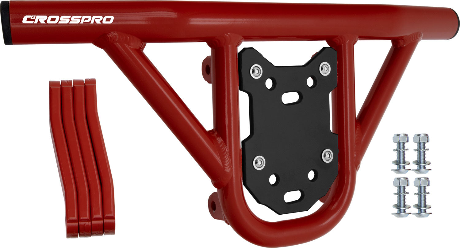 Crosspro - Front Bumper Hat For Access SP 450-Red Tube / Black Plate