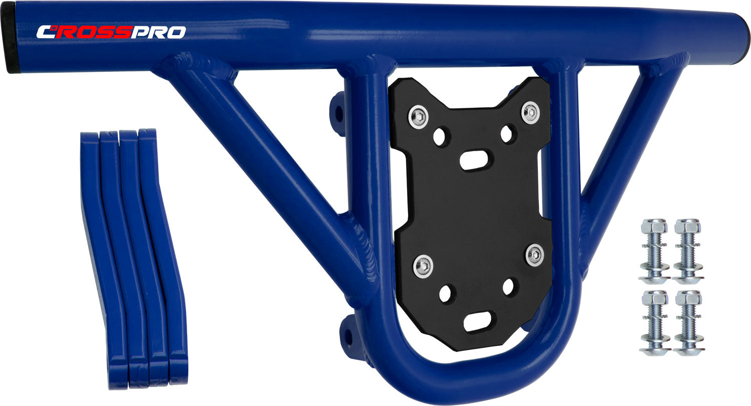 Crosspro - Front Bumper Hat For Polaris Outlaw 525-Blue Tube / Black Plate