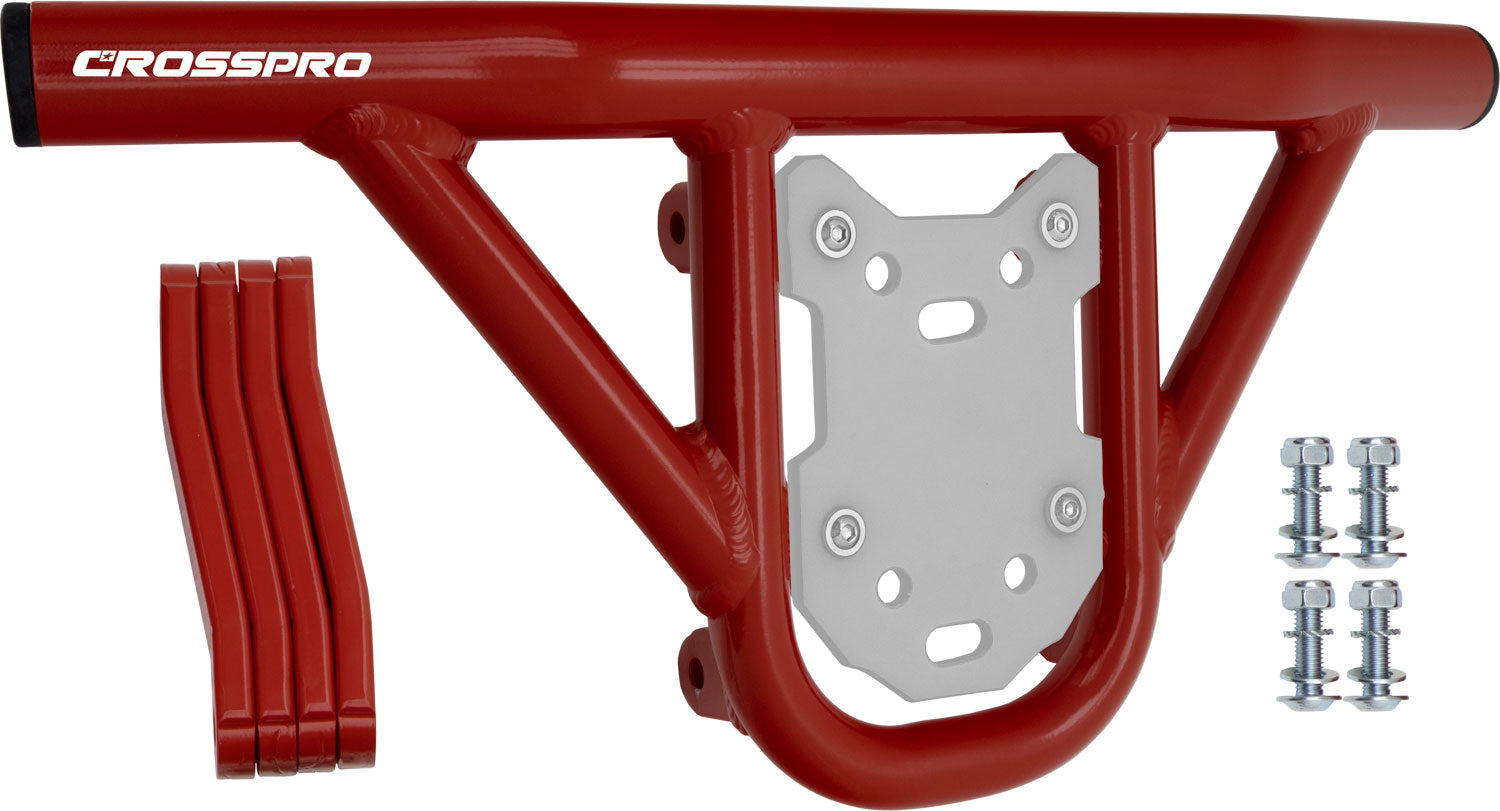 Crosspro - Front Bumper Hat For Access SP 450-Red Tube / White Plate