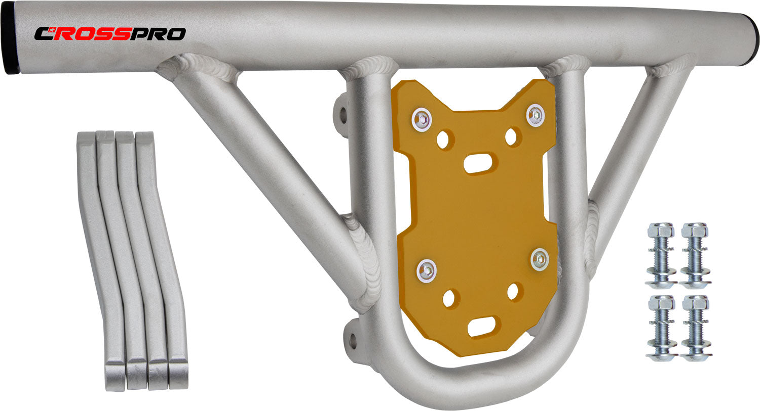 Crosspro - Front Bumper Hat For SMC Ram 520-Ice Polish Tube / Yellow Plate