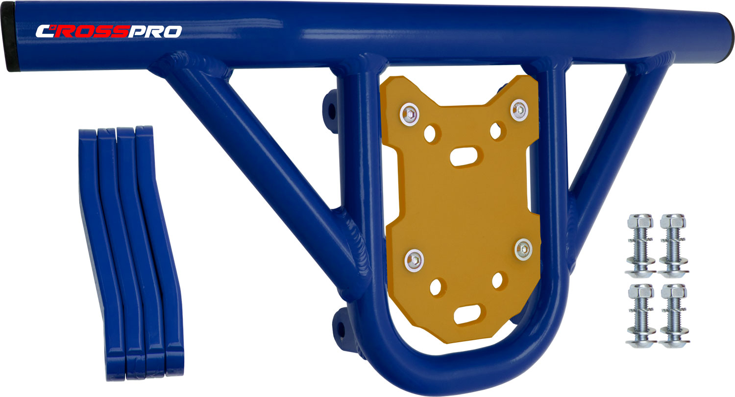 Crosspro - Front Bumper Hat For SMC Ram 520-Blue Tube / Yellow Plate