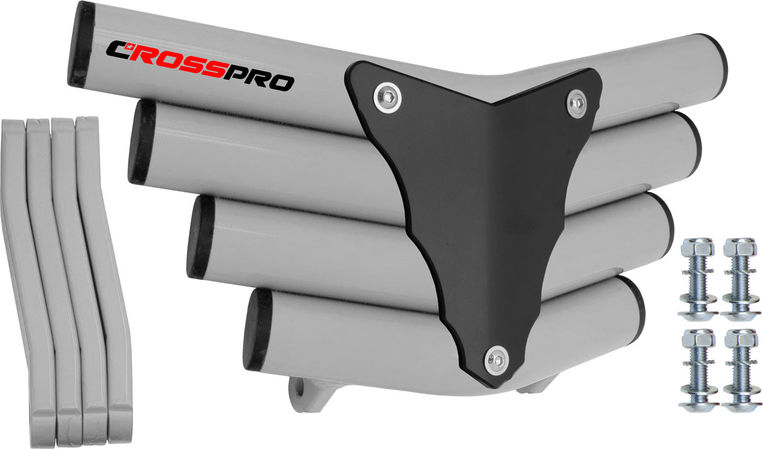 Crosspro - Front Bumper Corot For Polaris Predator 500-White Tube / Black Plate