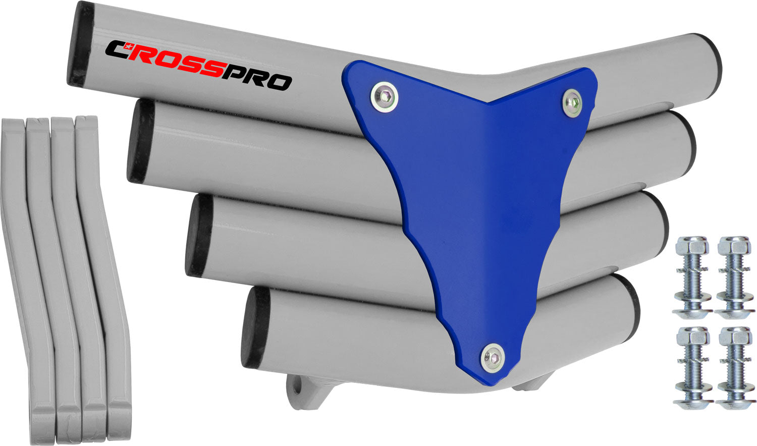 Crosspro - Front Bumper Corot For Yamaha YFZ 450R-White Tube / Blue Plate