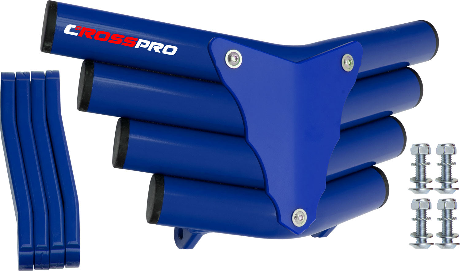 Crosspro - Front Bumper Corot For Suzuki LT-Z 250-Blue Tube / Blue Plate